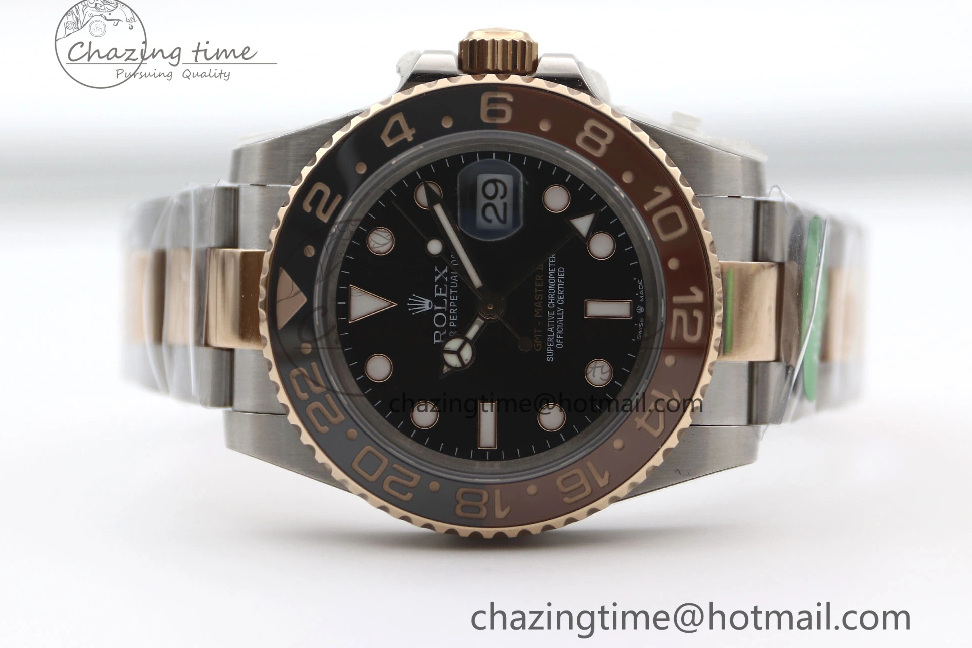 MiroTime 0413 GMT Master II 126711 CHNR 904L SS TW+ 1:1 Best Edition on SS RG Bracelet VR3186 CHS FreshLook 1976